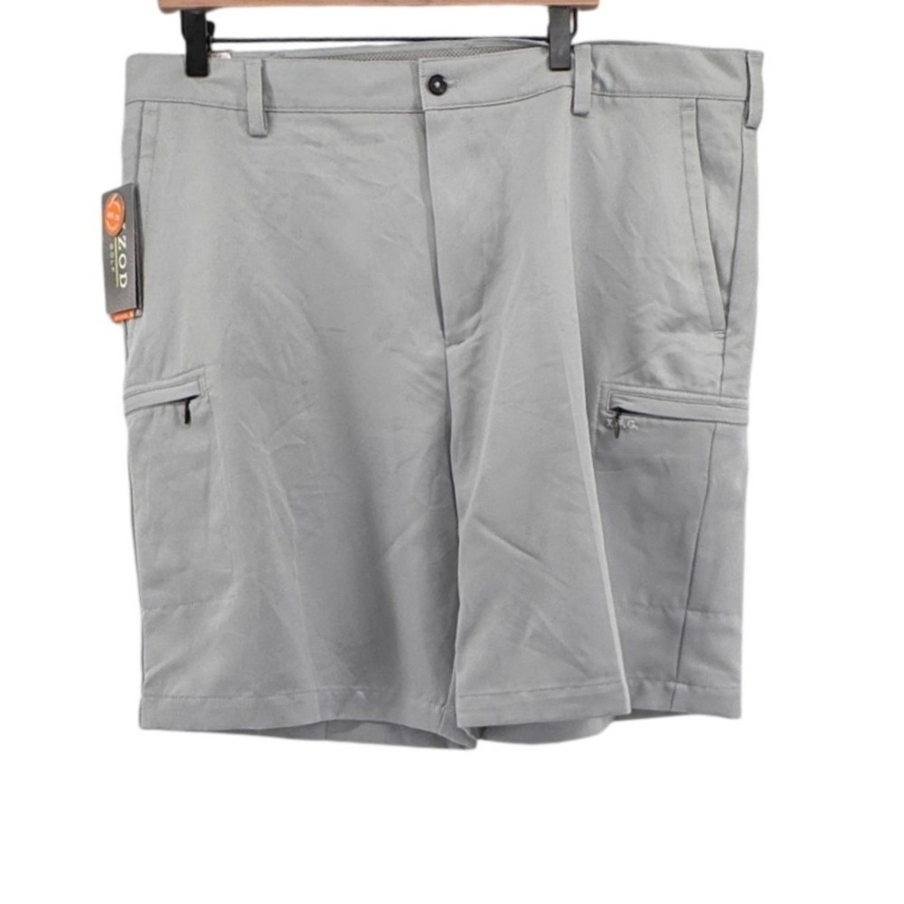 IZOD Golf X-Treme Function Shorts Mens 40 Gray UPF 50 Sun Control Cargo New